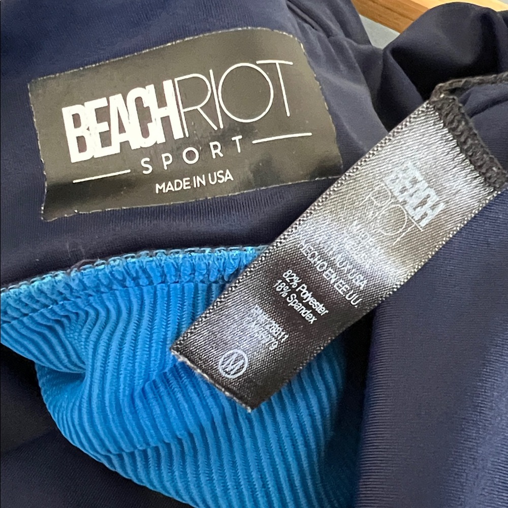 Beach Riot Ribbed Colorblock Bikini Top NWOT - Picture 4 of 7